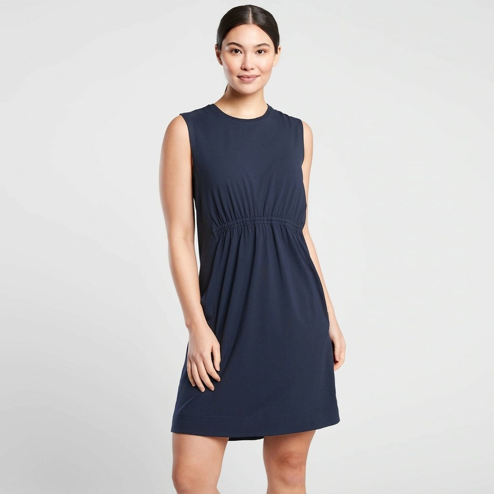 Athleta Navy Sleeveless Mini Dress